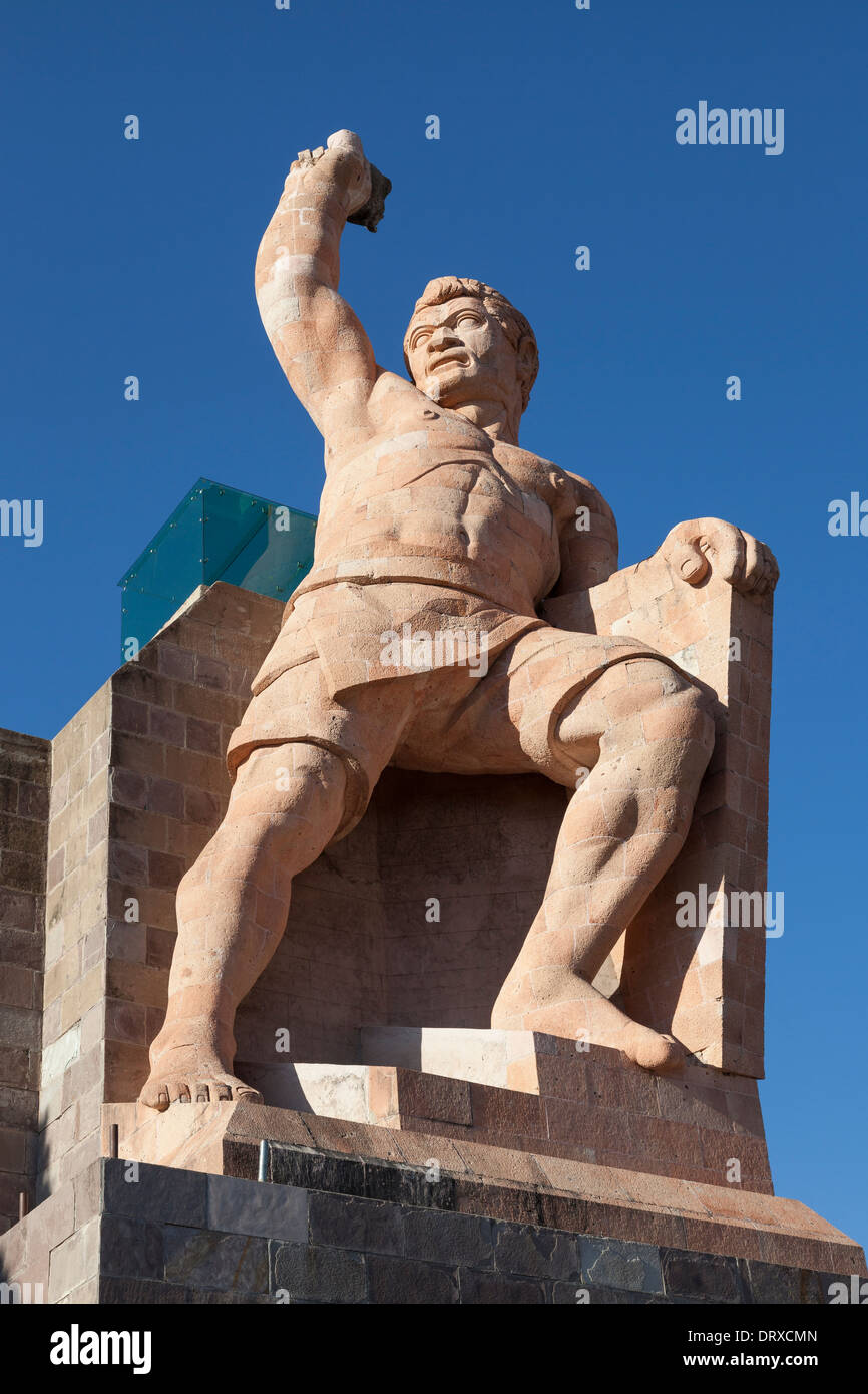 Monumento a El Pípila - Guanajuato, Guanajuato, Messico. Il monumento è stato costruito in onore di Juan Jose de los Reyes Martinez. Foto Stock