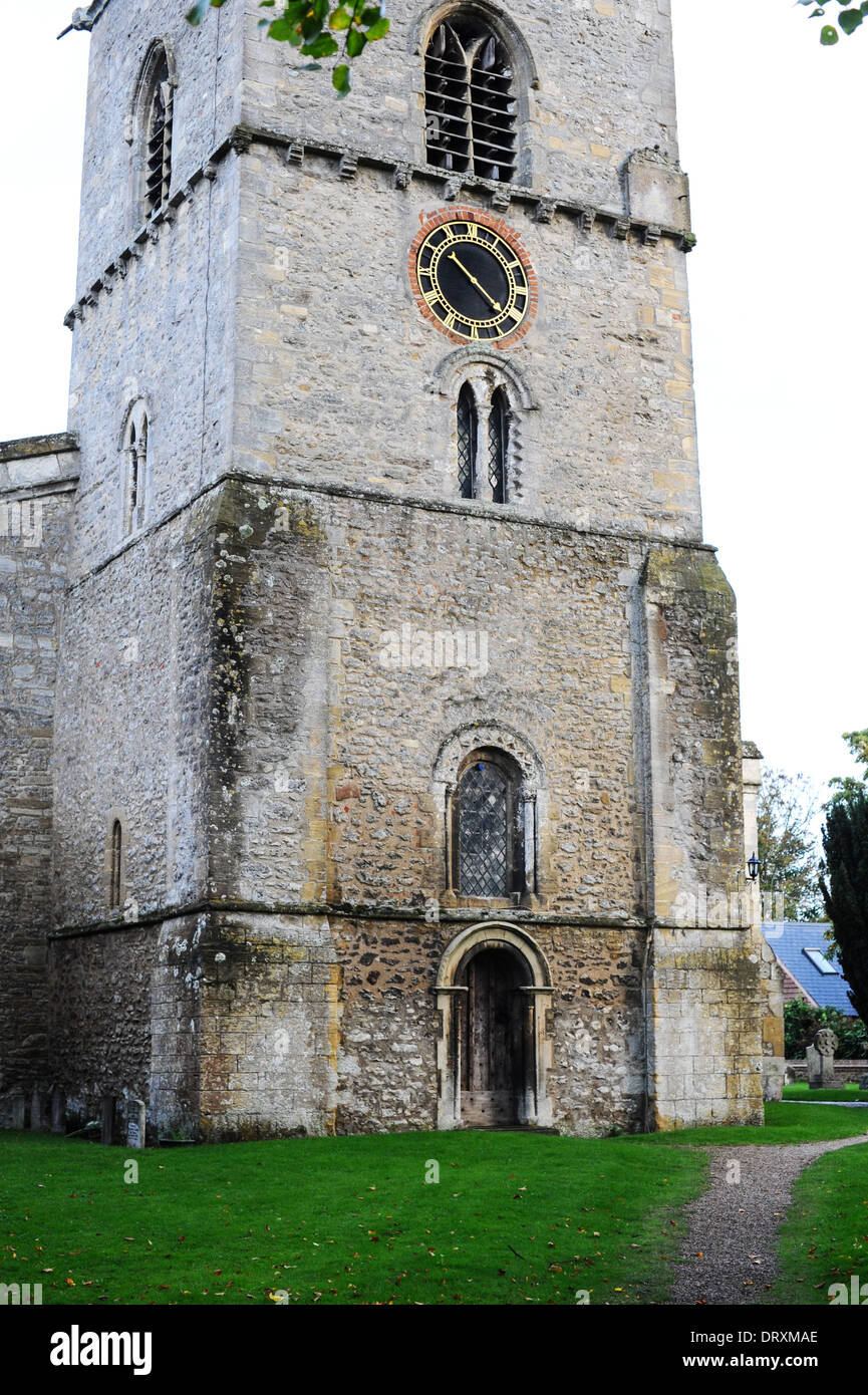 Sutton Courtenay chiesa in Oxfordshire. Il luogo di sepoltura di George Orwell e il Primo ministro di Inghilterra Henry Herbert Asquith. Foto Stock