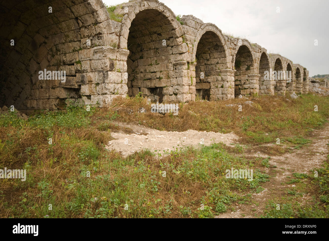 ASIA, la Turchia, il Mediterraneo occidentale, Perge, esterna di 14.000 sede Stadium (età romana) Foto Stock