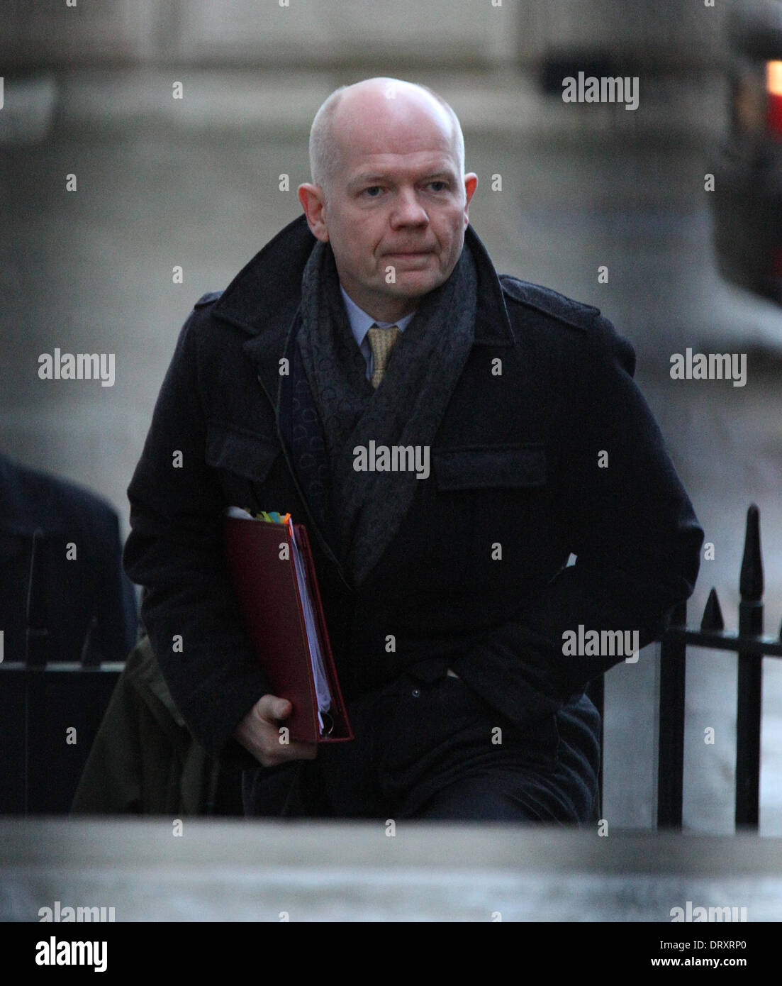 Londra, Regno Unito, 4 febbraio 2014. William Hague , Segretario di Stato per gli affari esteri visto a Downing Street, Westminster. © Simone Matthews/Alamy Liv Foto Stock