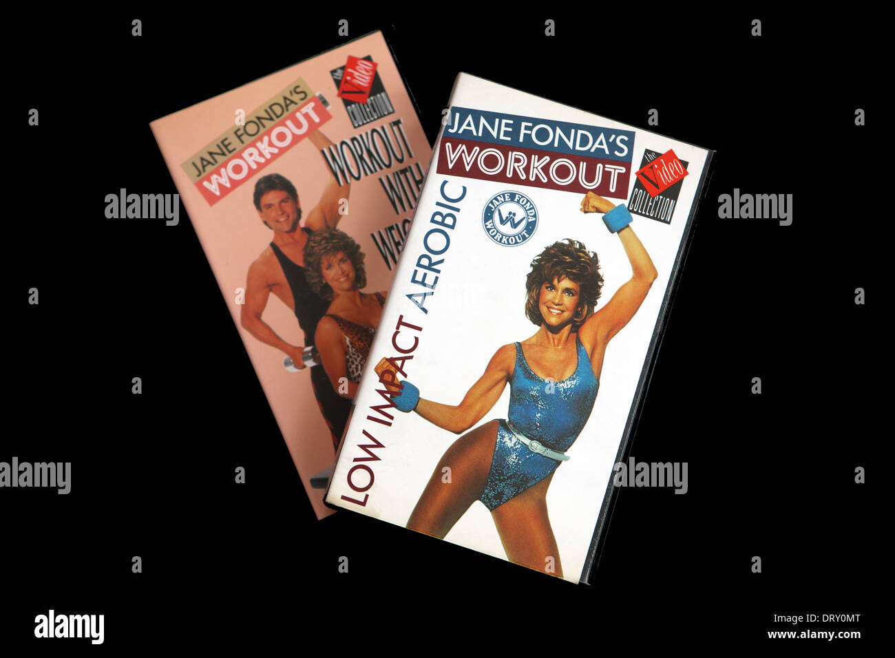 Jane Fonda Workout video da anni ottanta Foto Stock