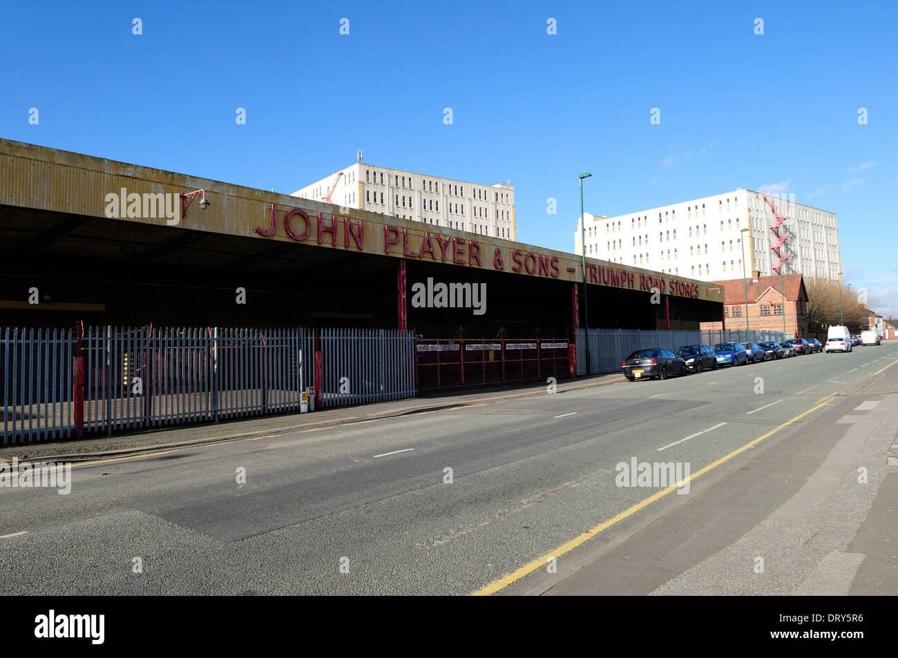 John Player & Sons magazzino ,Trionfo Road,Nottingham REGNO UNITO Foto Stock