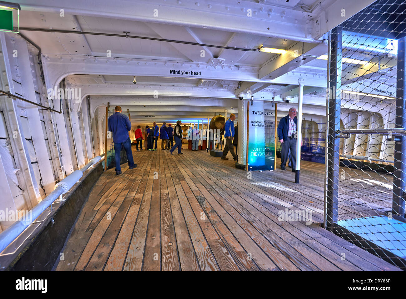 Il Cutty Sark è un cittadino britannico di Clipper Ship. Costruito sul fiume Clyde nel 1869 per il Jock Willis linea di spedizione Foto Stock