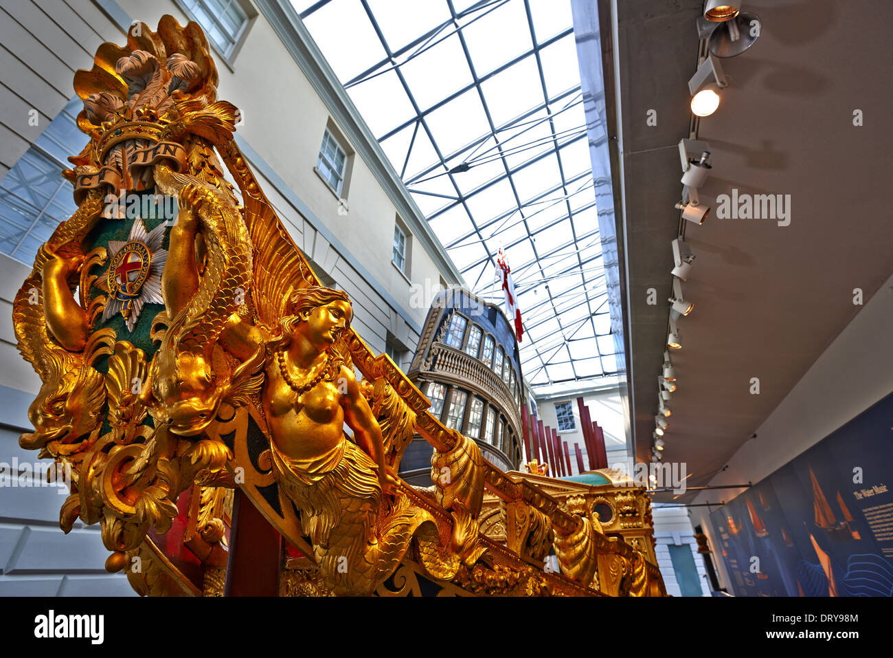 Il Museo Marittimo Nazionale (NMM) a Greenwich, Londra è il principale museo marittimo del Regno Unito Foto Stock