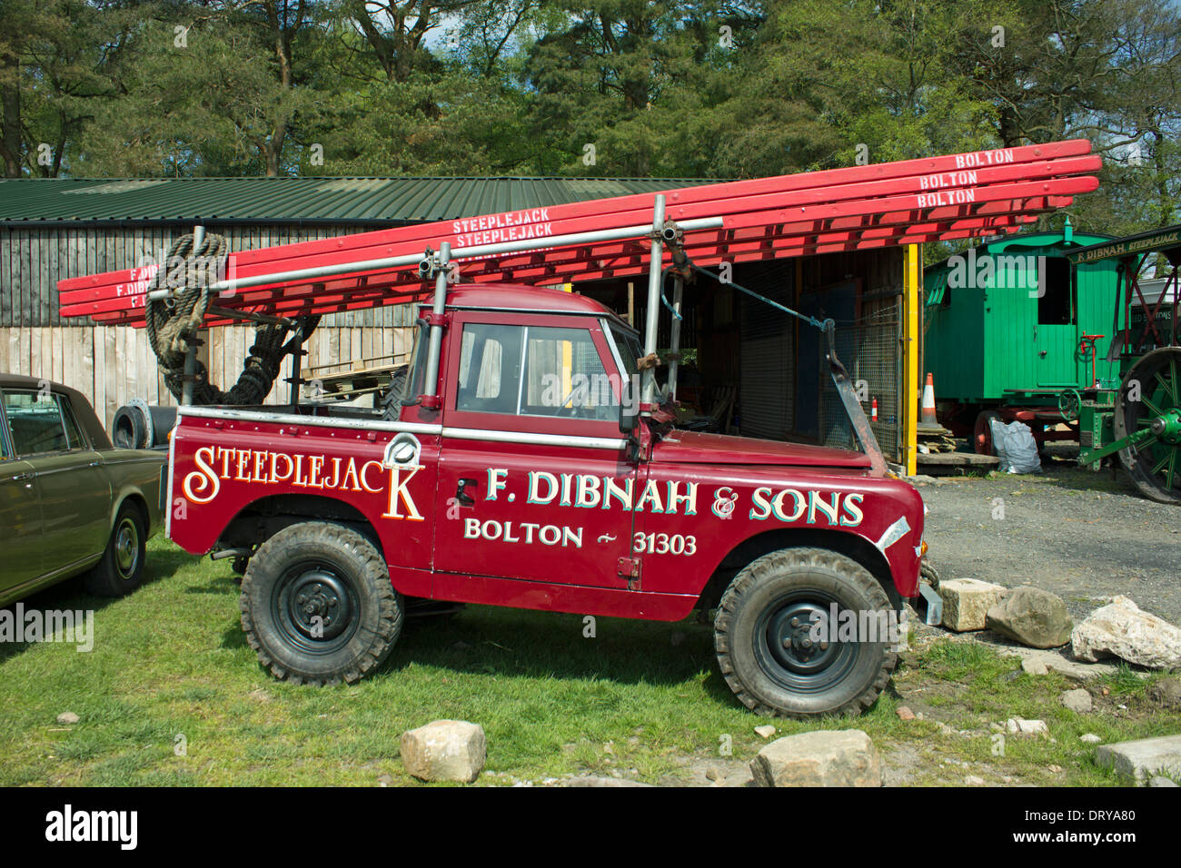 Fred Dibnah's Land Rover. Foto Stock