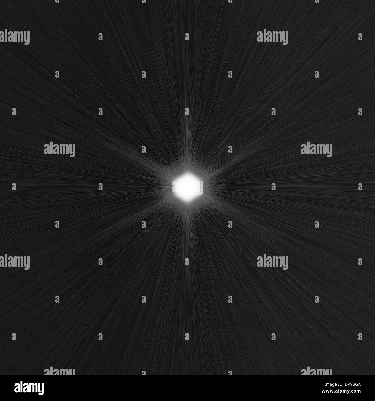 Ultimo viaggio dell'anima defunto luce bianca nel tunnel Foto Stock