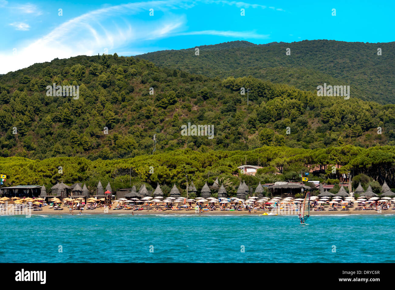 Spiaggia del Lido, Golfo Stella, Isola d'Elba Foto Stock