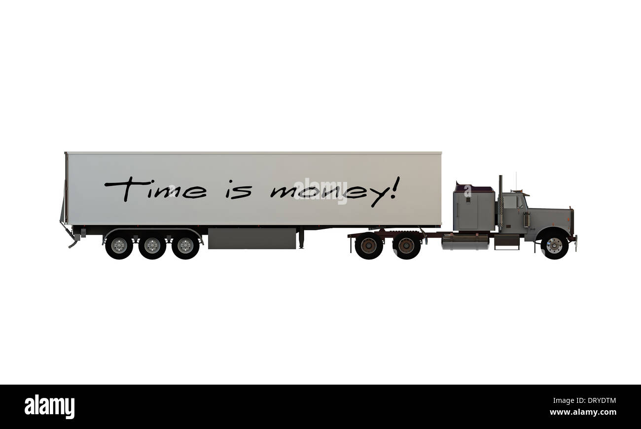 Carrello americano isolato su sfondo bianco Foto Stock