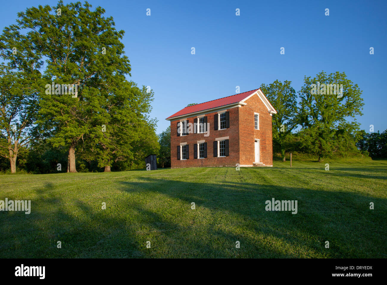 Xix secolo per camera singola scuola casa vicino a Brentwood, Tennessee, Stati Uniti d'America Foto Stock