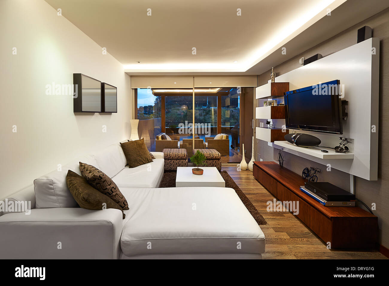 Interior design: soggiorno moderno Foto Stock