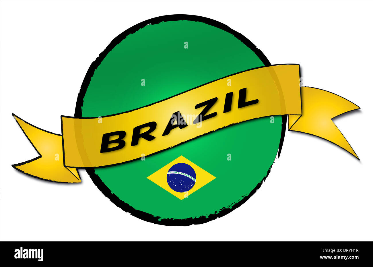 Cerchio Paese Brasile Foto Stock