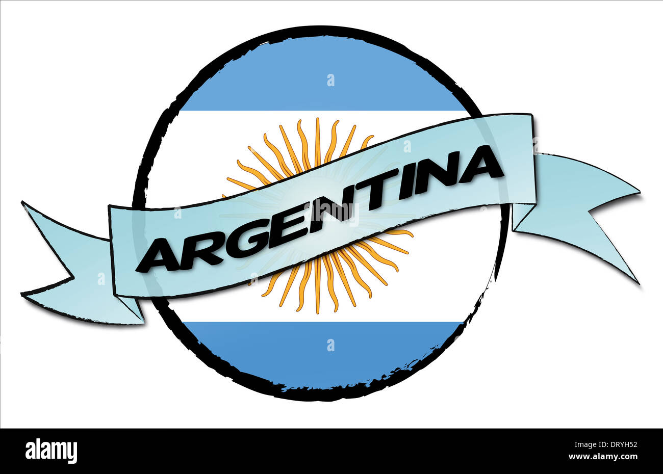 Cerchio terra ARGENTINA Foto Stock