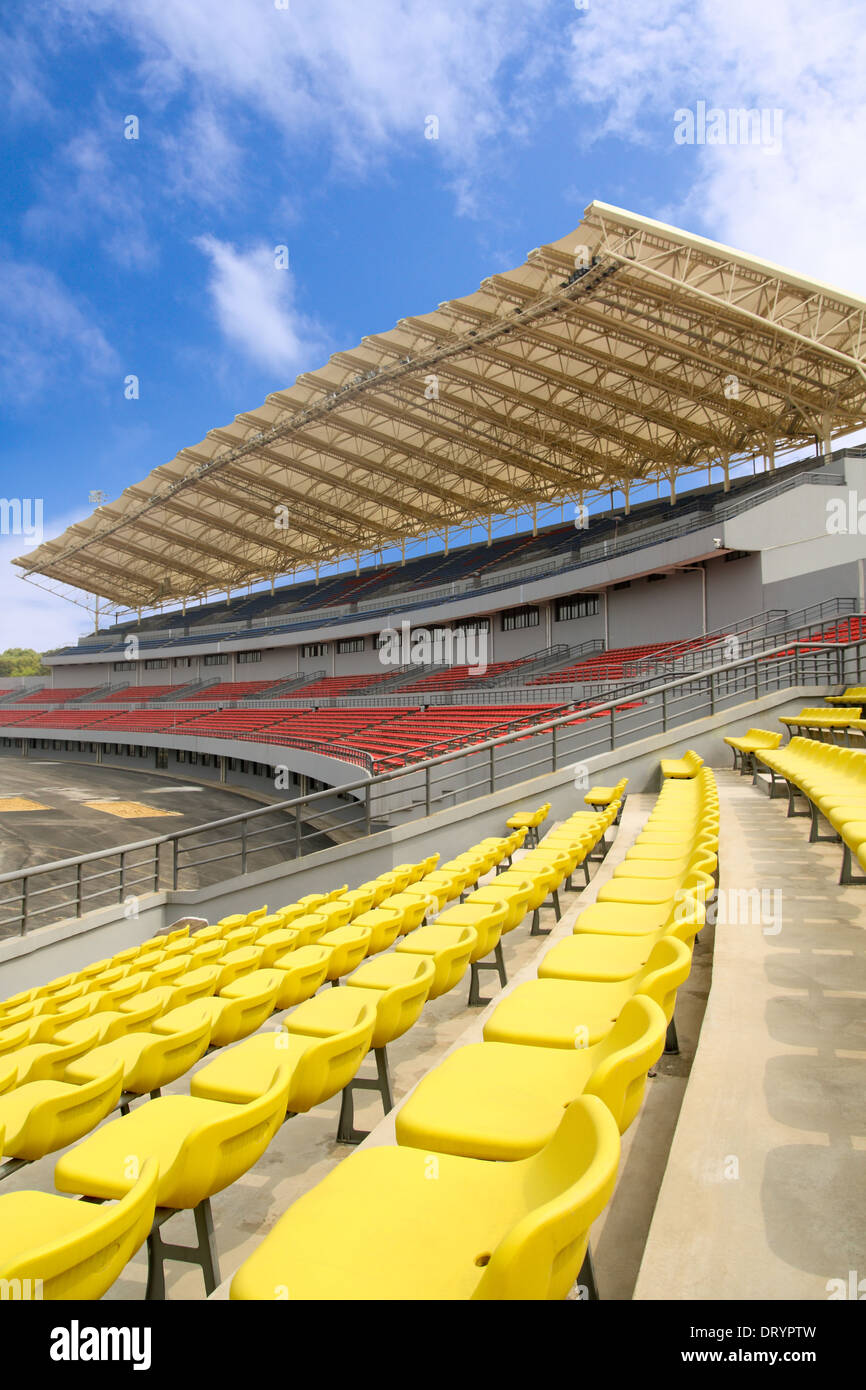 Stadium bleachers Foto Stock