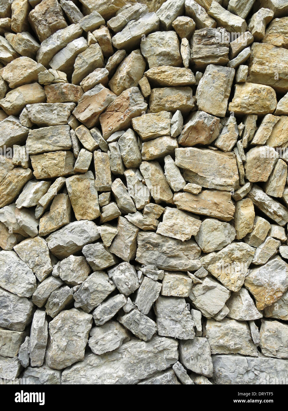 Muro di pietra naturale texture di sfondo Foto Stock