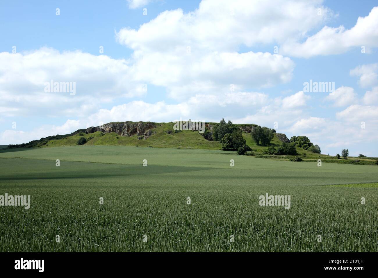 Rosso del cielo della sera, Waiblingen, Germania, Jun. 07, 2012. Foto Stock