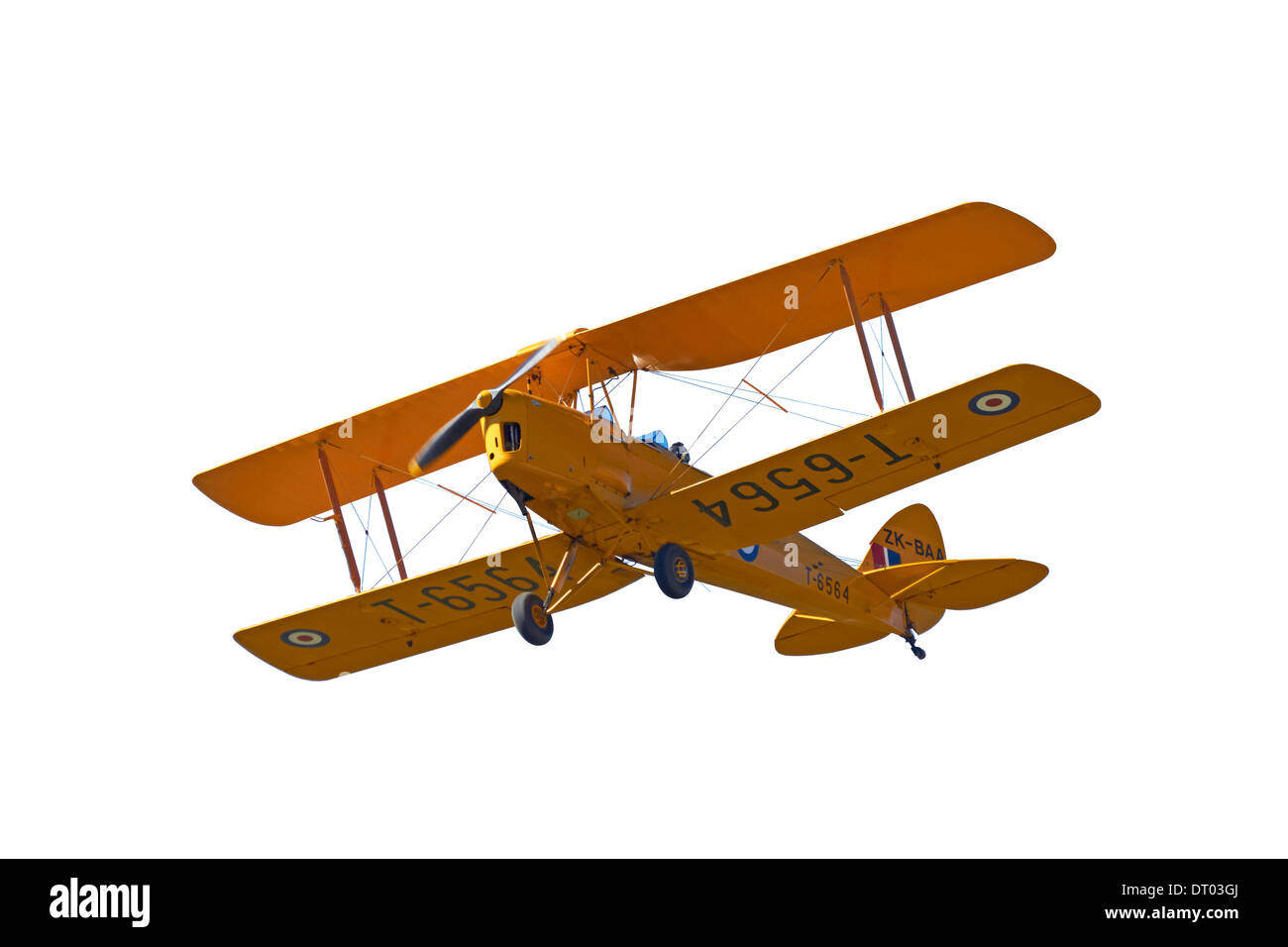 Spaccato di de Havilland DH 82A Tiger Moth biplano Foto Stock