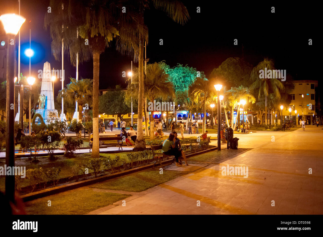 Piazza di Iquitos, Perù, Sud America Foto Stock