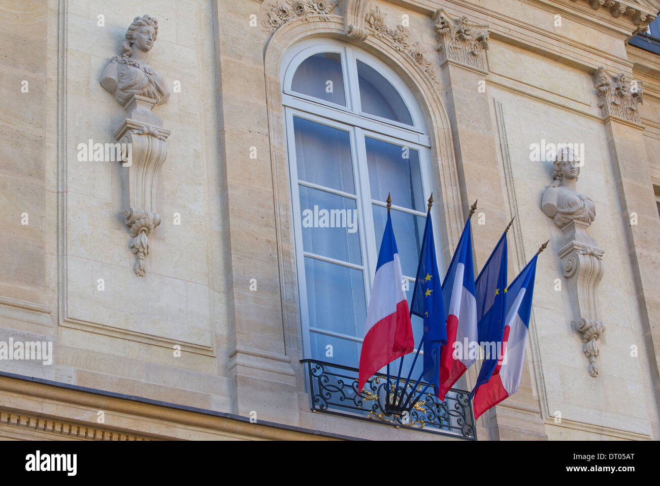 Eliseo Palace, residenza ufficiale del Presidente della Repubblica francese, Rue du Faubourg Saint-Honoré, Paris, Francia Foto Stock