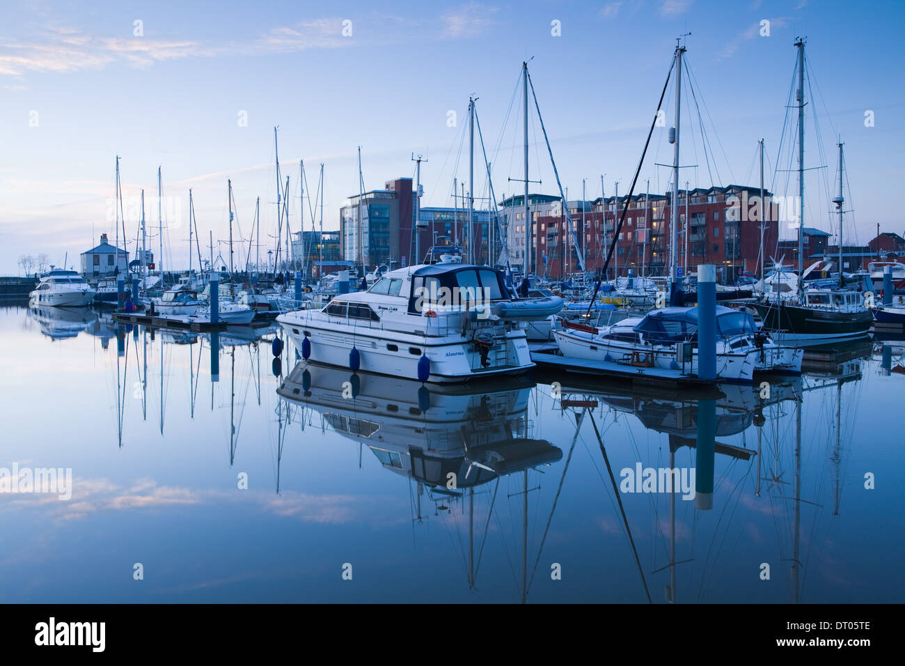 Hull Marina nella città di Hull (Kingston-upon-scafo) in East Riding of Yorkshire, Inghilterra, Regno Unito. Foto Stock