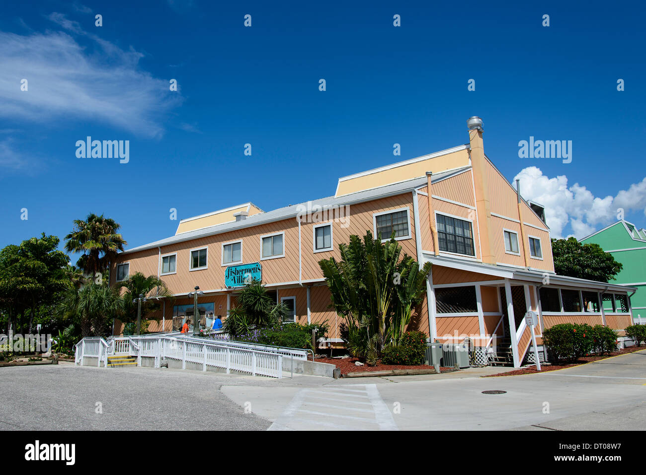 Villaggio di Pescatori, Punta Gorda, South West Florida. Si tratta di una popolare località turistica. Foto Stock