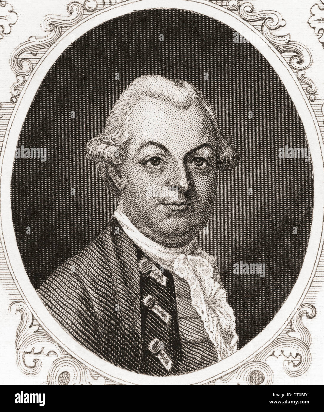 Simon Fraser di Balnain, 1729 - 177. Generale Inglese durante la Guerra di Indipendenza Americana Foto Stock