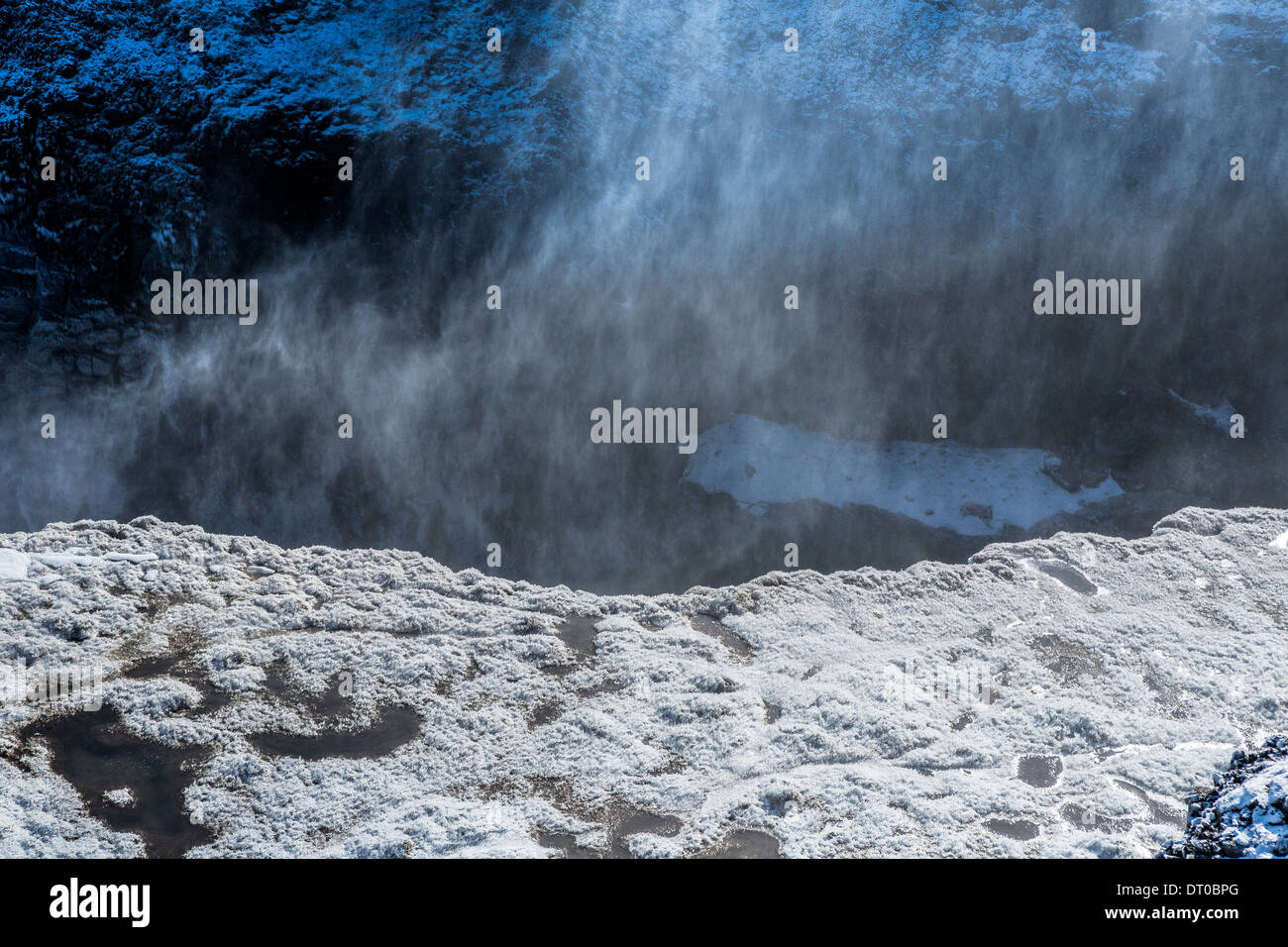 Close-up di Cascate Gullfoss, Islanda Foto Stock