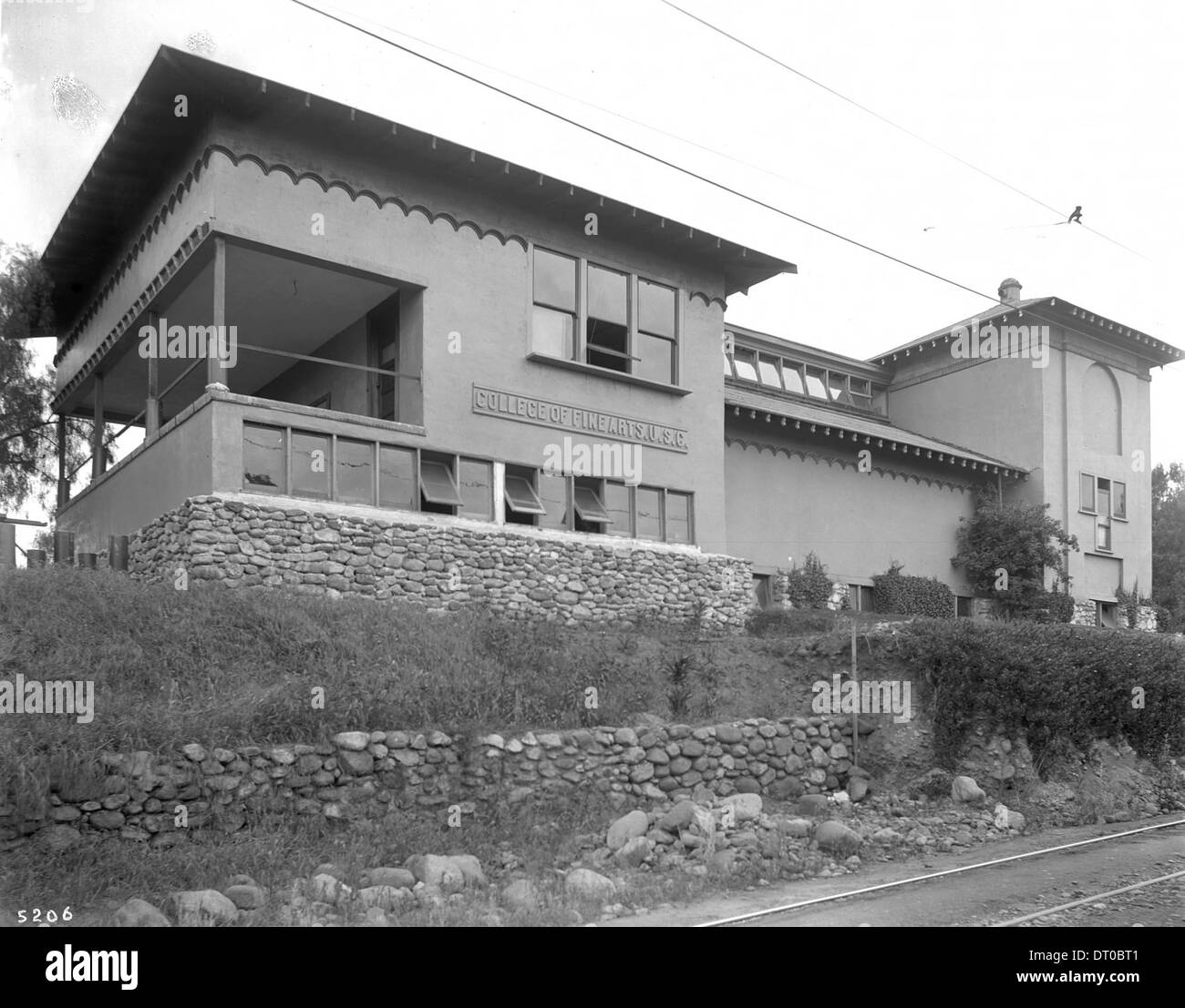 L'edificio del College of fine Arts della University of Southern California a Garvanza, Los Angeles, fotografò intorno al 1900. Foto Stock