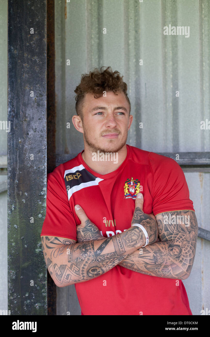 Josh Charnley, Wigan Warriors Rugby League Foto Stock