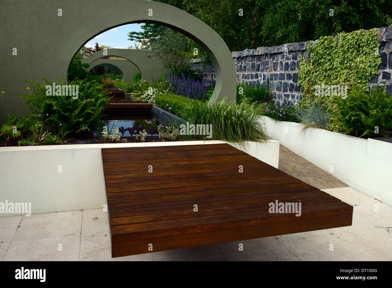 Salute e benessere Giardino delta giardini sensoriali carlow garden design giardinaggio Foto Stock