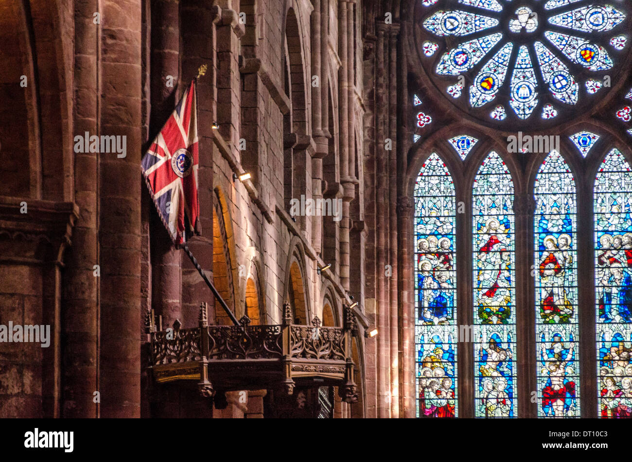 Kirkwall cattedrale interno Foto Stock
