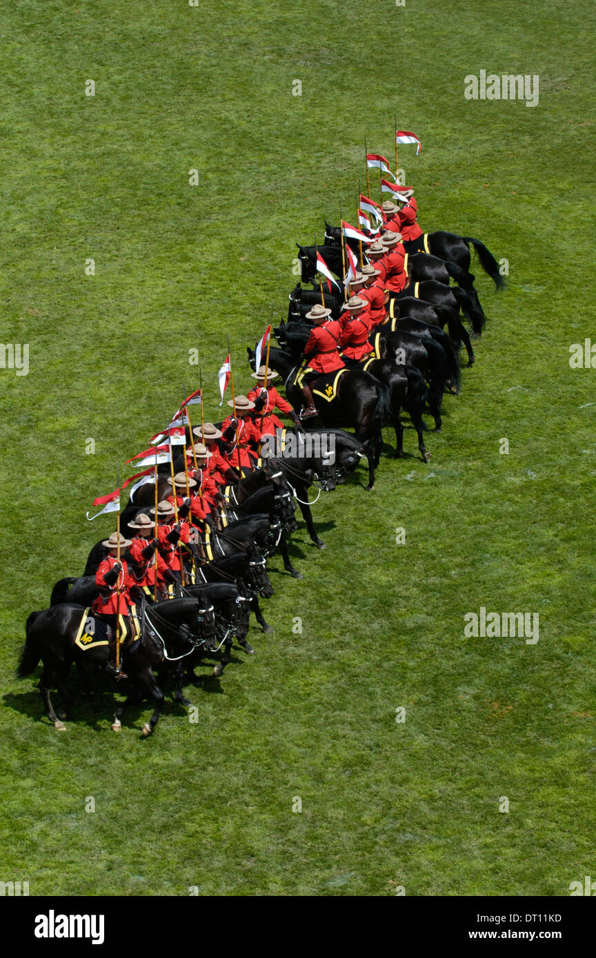 RCMP Musical Ride, Calgary, Alberta, Canada Foto Stock