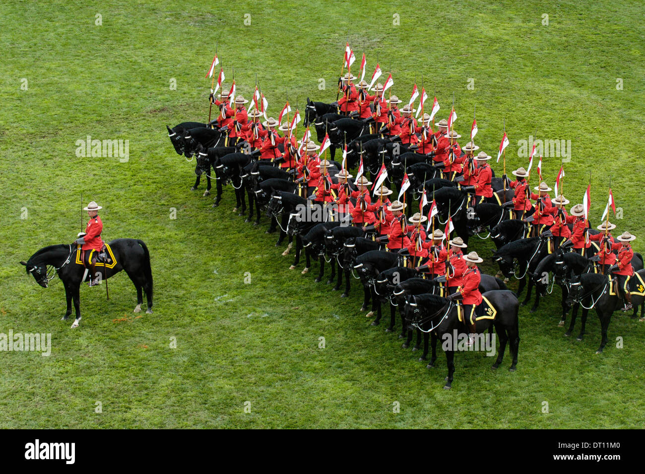 RCMP Musical Ride, Calgary, Alberta, Canada Foto Stock