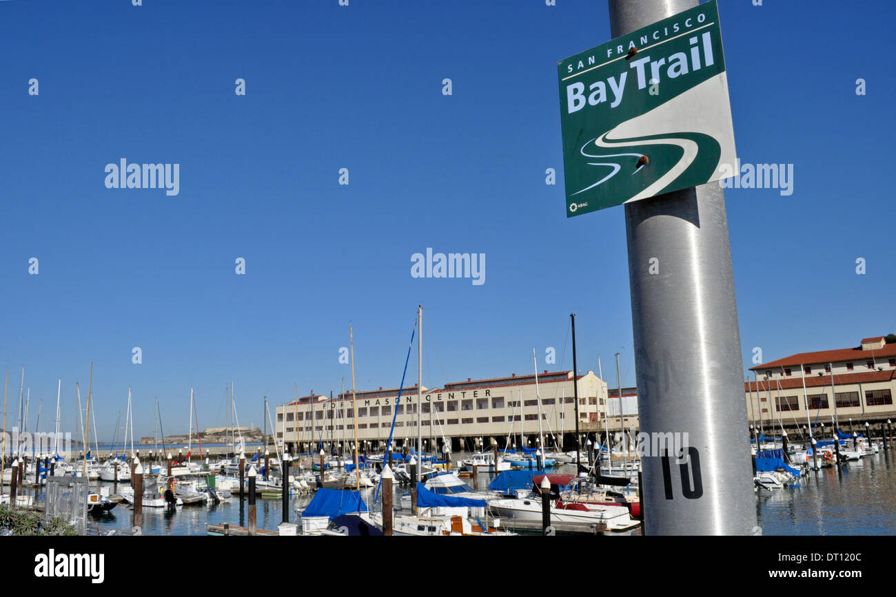 Fort Mason Center di San Francisco Bay Trail, California Foto Stock