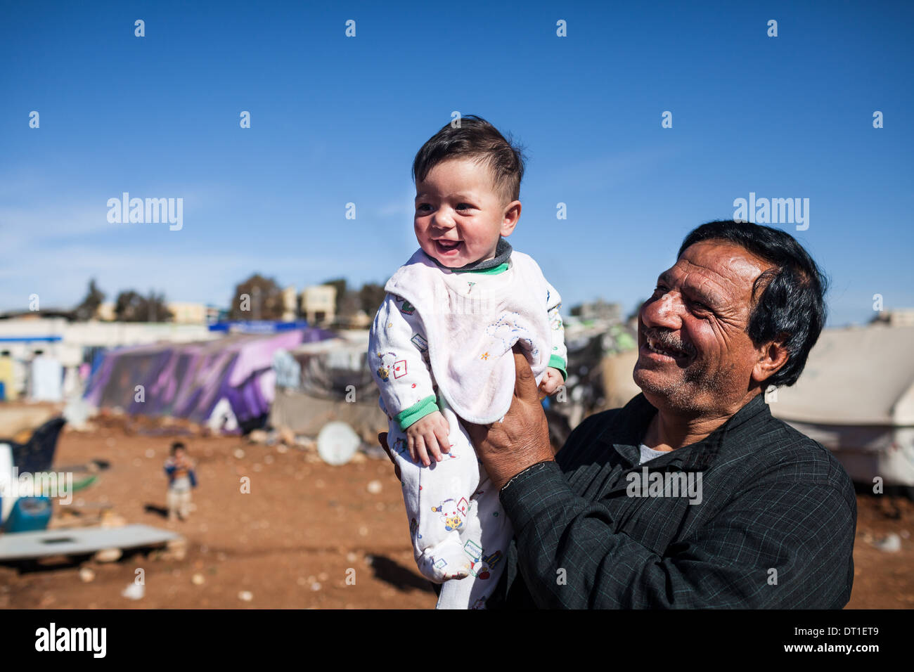 Siro di rifugiati che vivono in Giordania Foto Stock