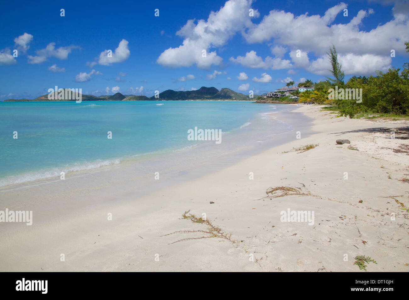Ffryes Beach, Santa Maria, Antigua, Isole Sottovento, West Indies, dei Caraibi e America centrale Foto Stock