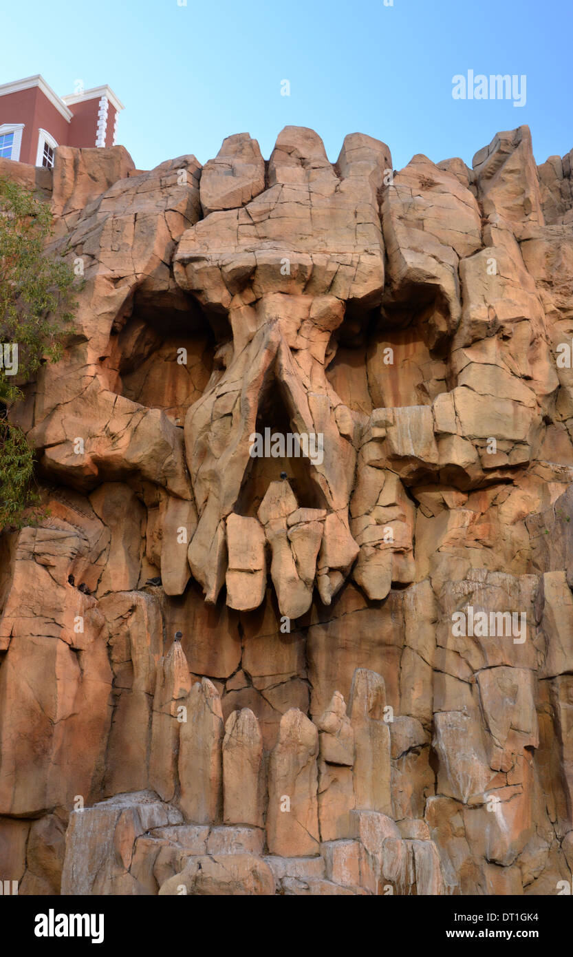 Giant cliff cranio al Treasure Island Resort hotel e casinò di Las Vegas Foto Stock