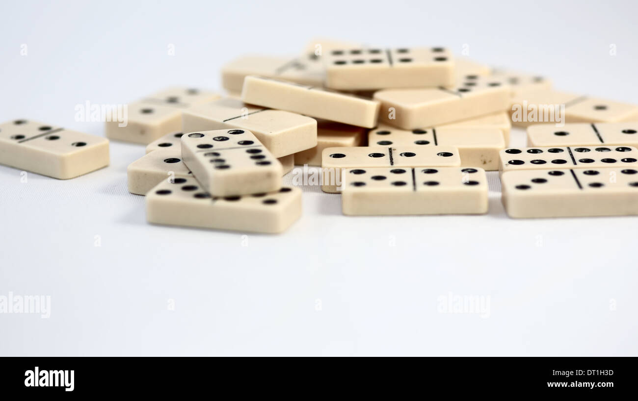 tessere del Domino Foto Stock