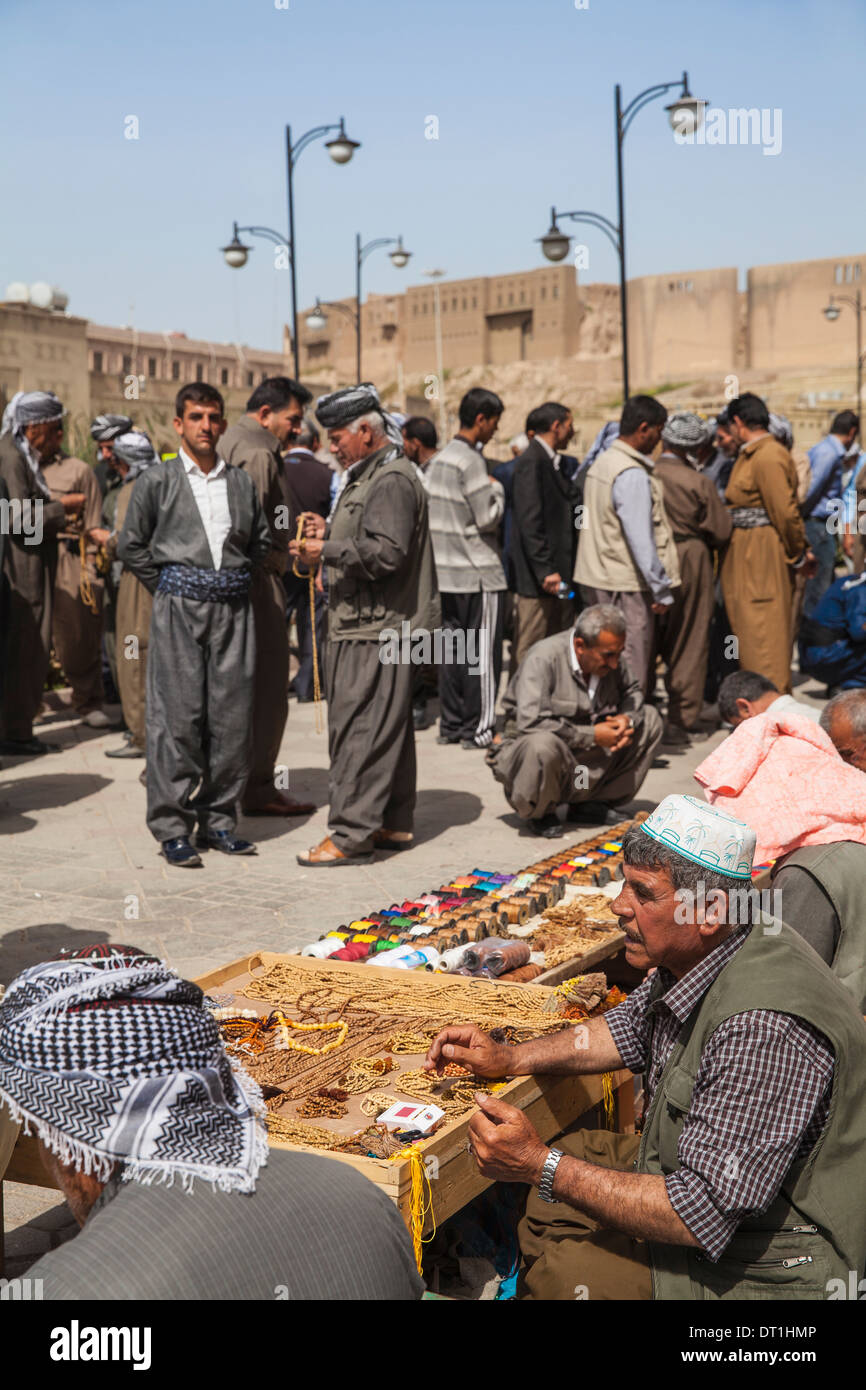 Qaysari Bazaar, Erbil Kurdistan, Iraq, Medio Oriente Foto Stock