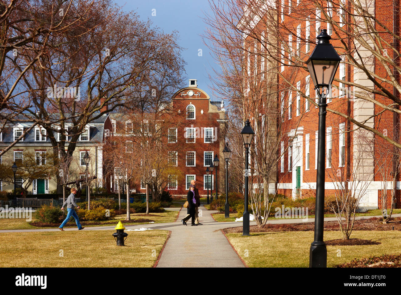 06.04.2011, STATI UNITI D'America presso la Harvard University, a piedi gli studenti Foto Stock