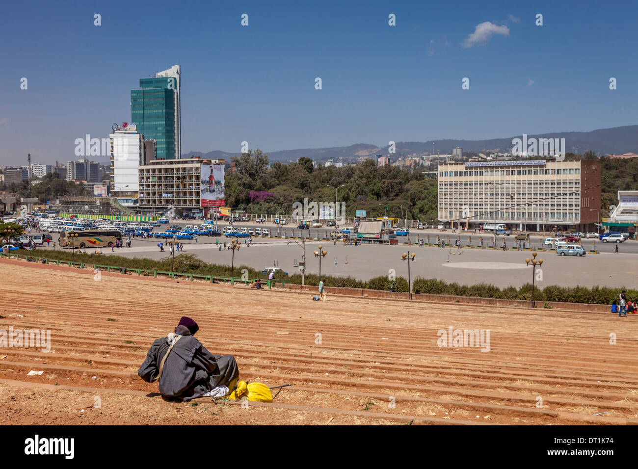 Meskel Square, Addis Abeba, Etiopia Foto Stock