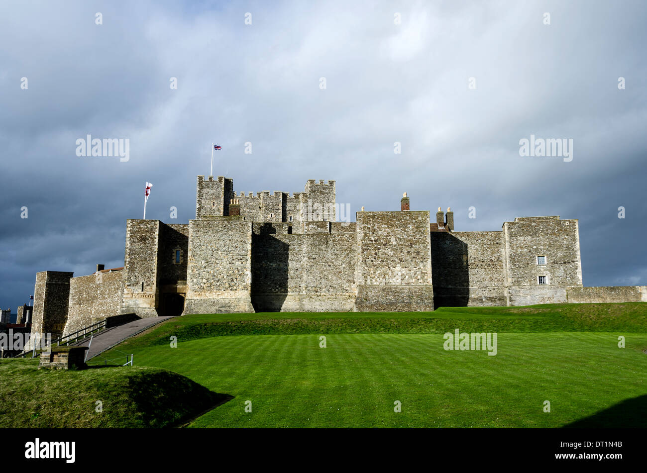 Il castello di Dover nel Kent. Foto Stock