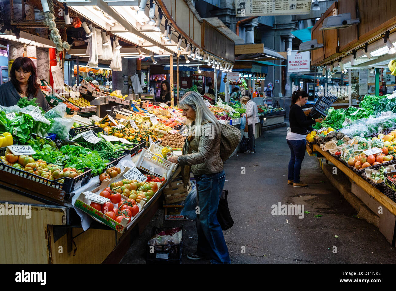 Mercato Orientale (Mercato orientale), Genova, Liguria, Italia, Europa Foto Stock