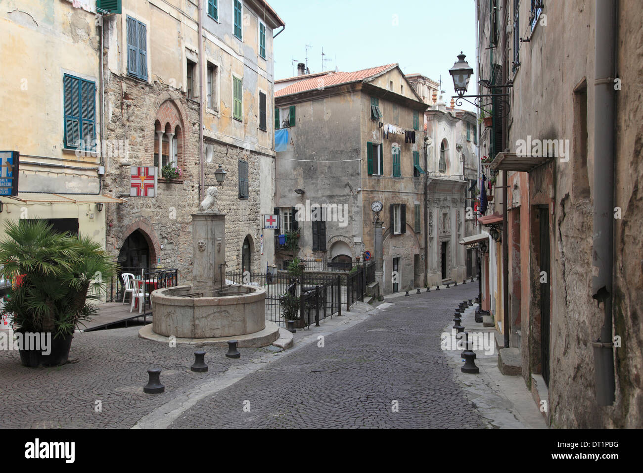 Ventimiglia, medievale Città Vecchia, Liguria, Provincia di Imperia, Italia, Europa Foto Stock