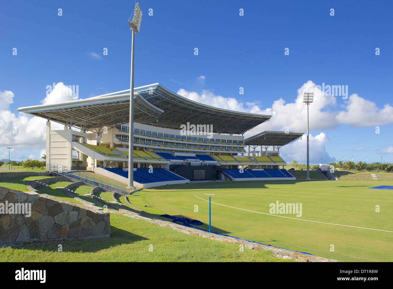 Sir Vivian Richards Stadium, tutti i Santi Road, St. Johns, Antigua, Isole Sottovento, West Indies, dei Caraibi e America centrale Foto Stock