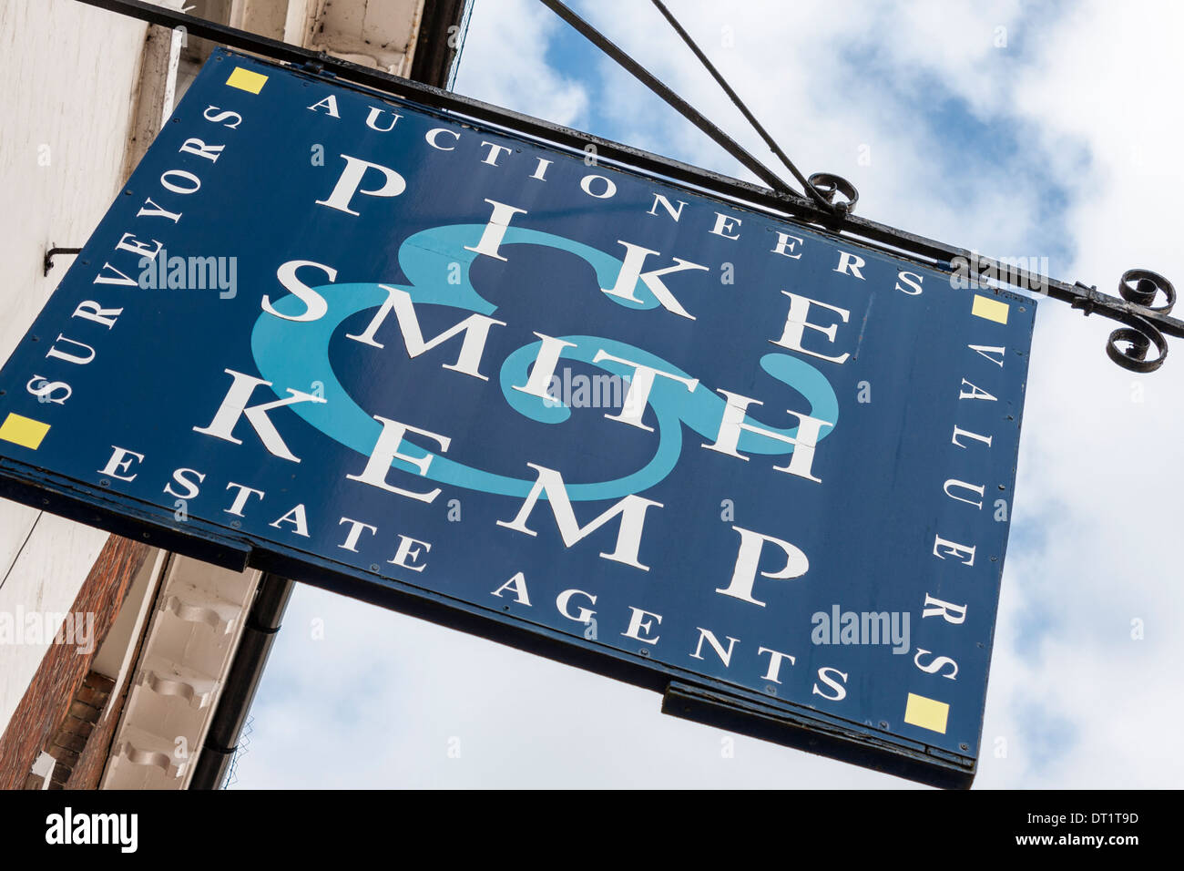 Pike, Smith & Kemp Agenti Immobiliari segno. Foto Stock