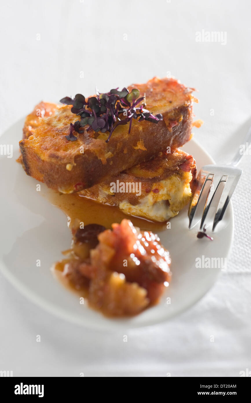 Polenta alla griglia Foto Stock