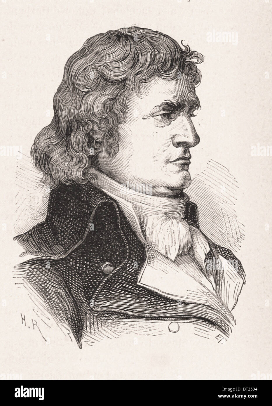 Ritratto di Jean-Bon-Saint-André - Incisione francese del XIX secolo Foto Stock