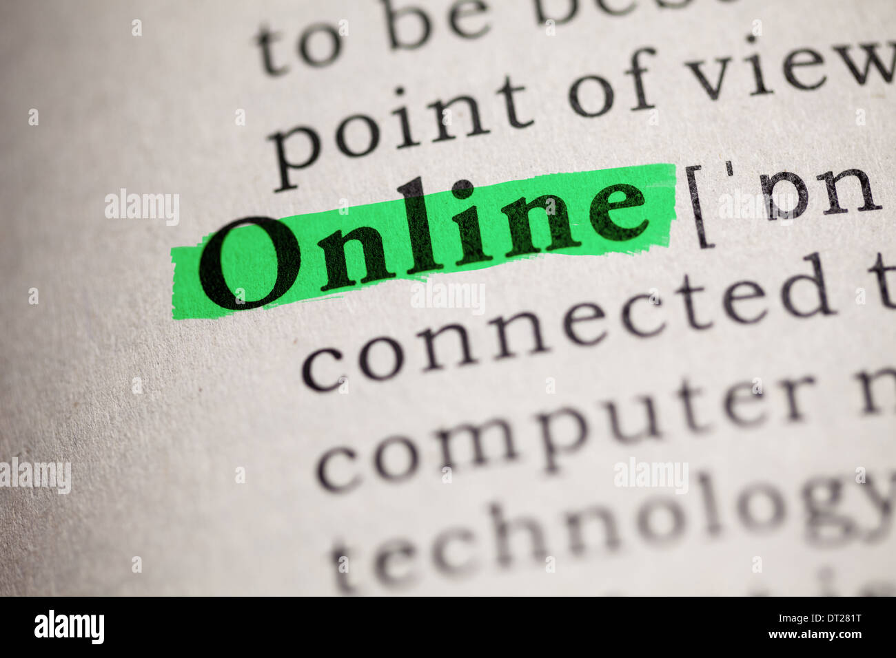 Fake Dizionario, definizione della parola online. Foto Stock