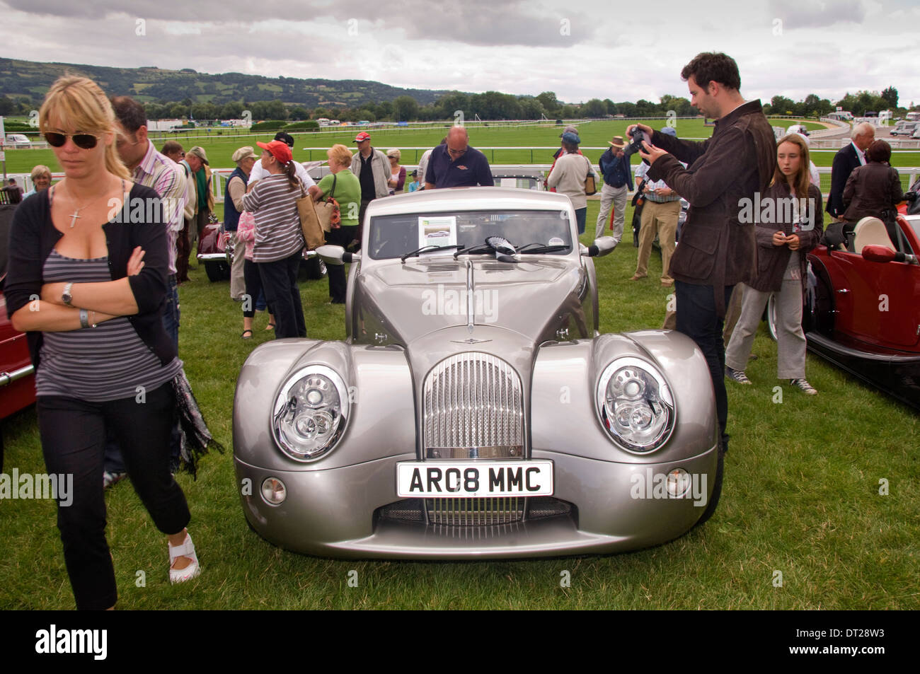 Morgan auto centenario all ippodromo di Cheltenham, Gloucestershire, Regno Unito Foto Stock