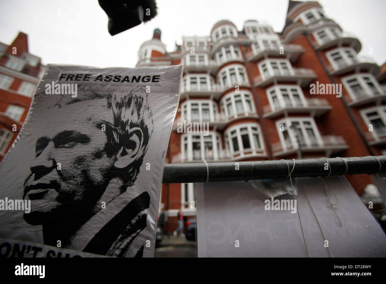 Ambasciata di Ecuador, dove Julian Assange, Wikileaks Foto Stock